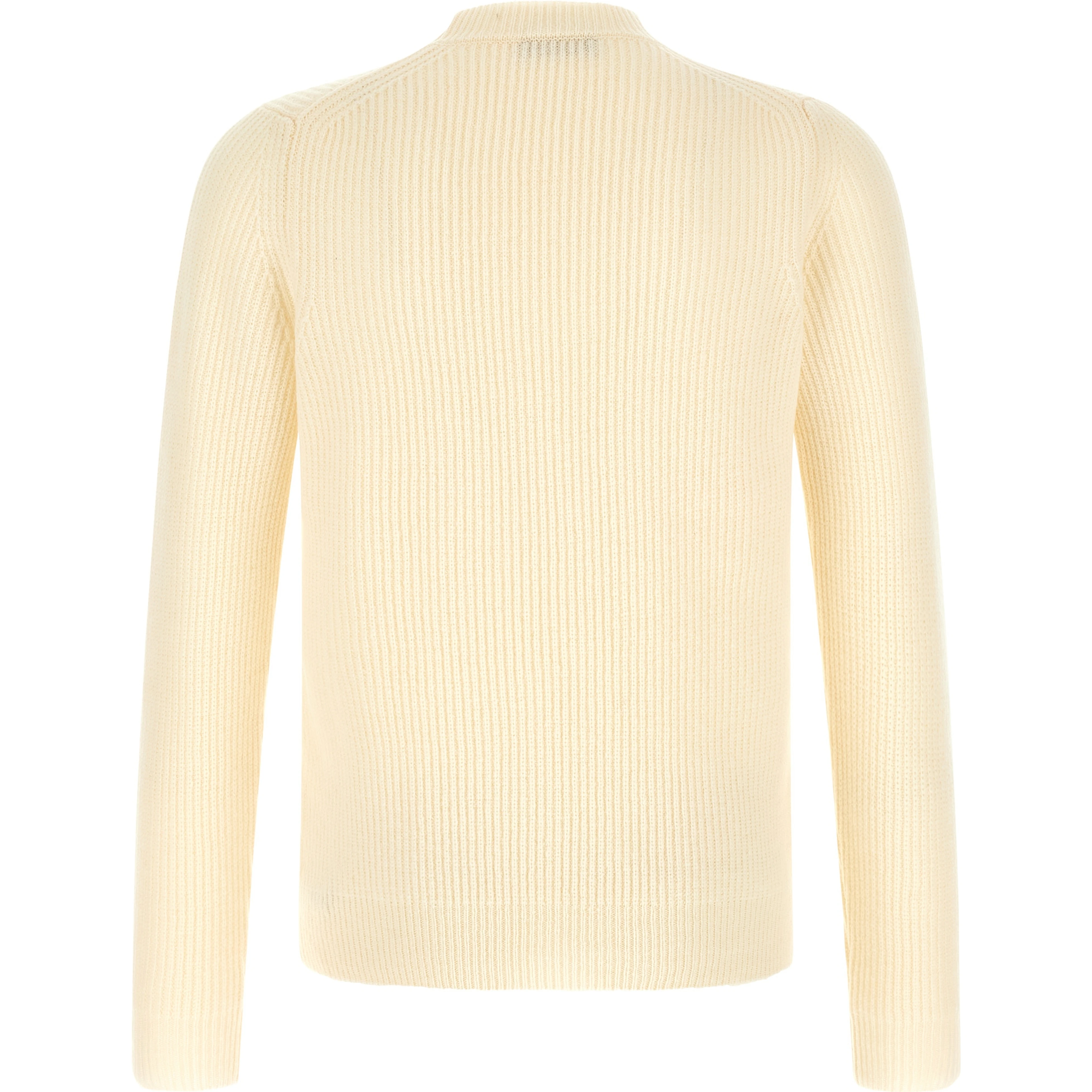 White Virgin Wool Cardigan
