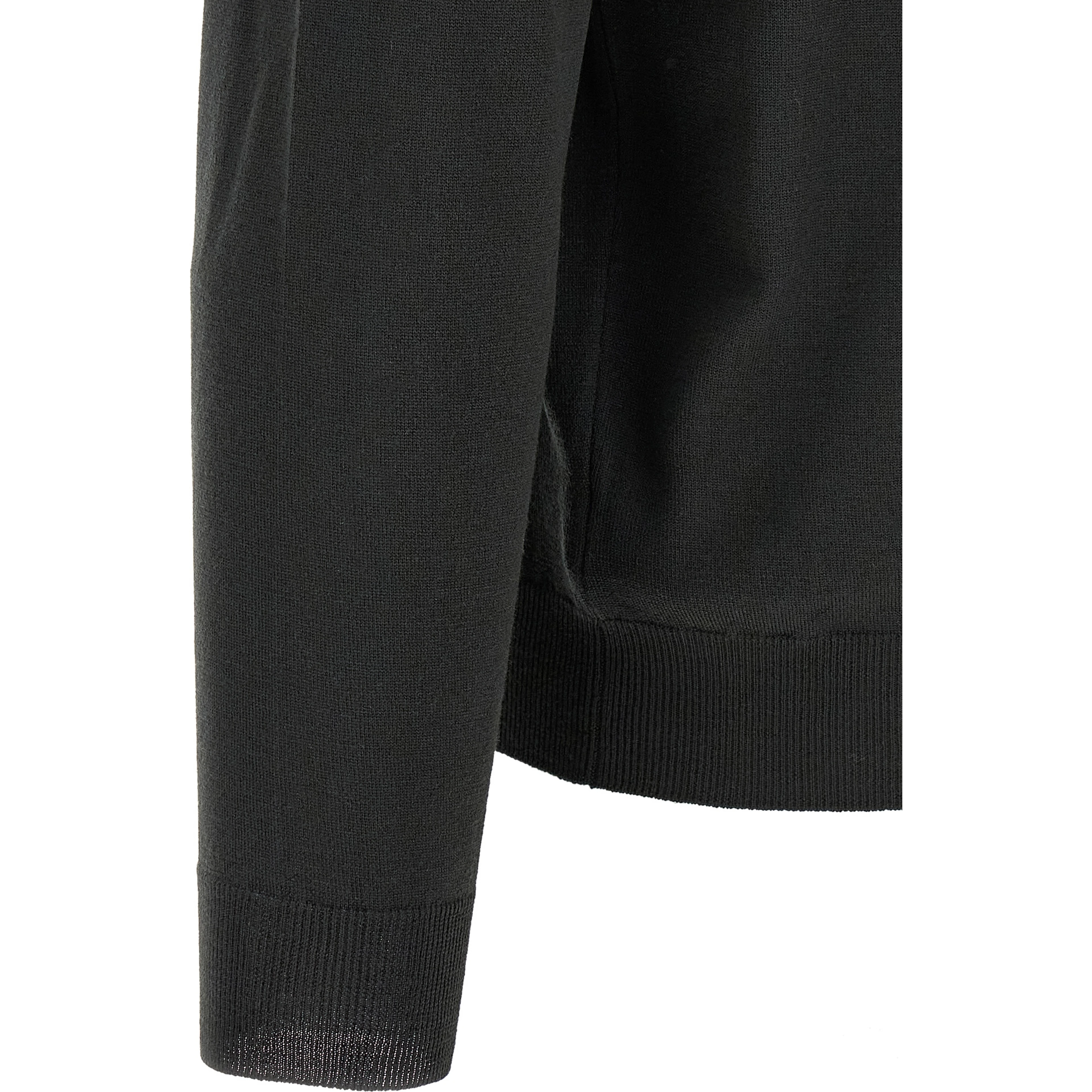 Bicolor Virgin Wool Polo Shirt
