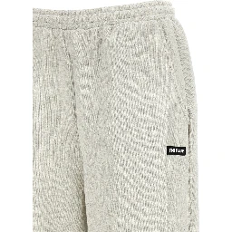 White Organic Cotton Casual Pants