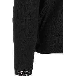 Black Virgin Wool Polo Shirt