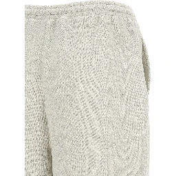 White Organic Cotton Casual Pants