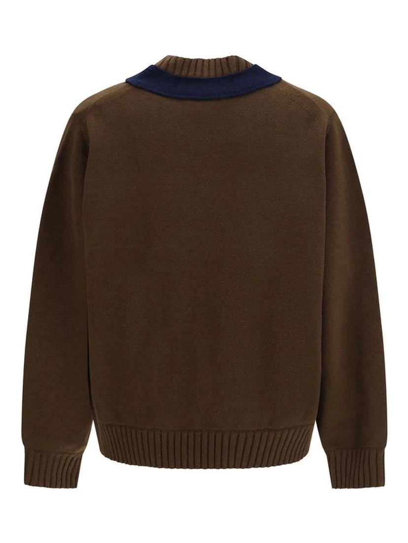 Brown Wool Oves Aries Sweatshirt