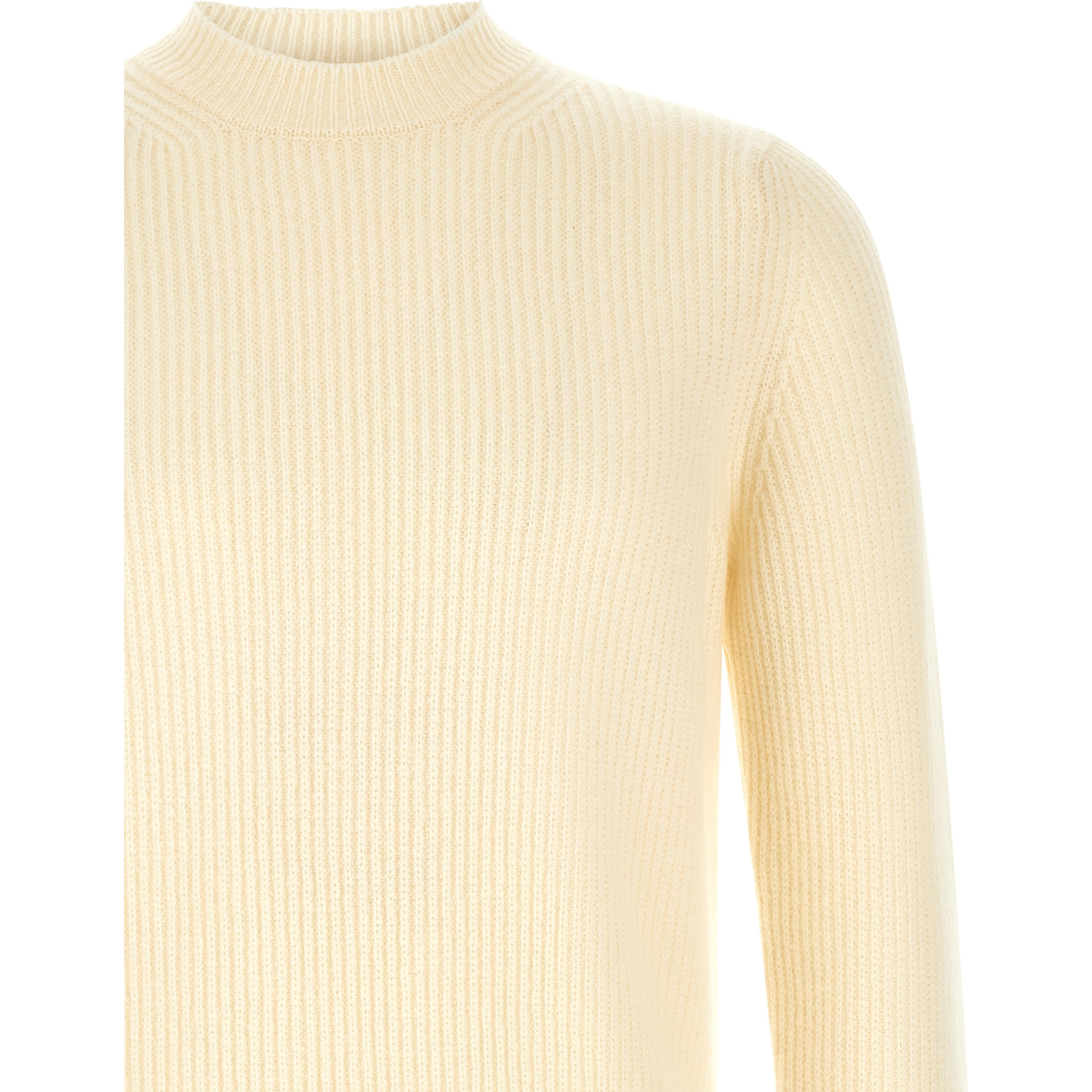 White Virgin Wool Cardigan