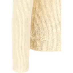 White Virgin Wool Cardigan