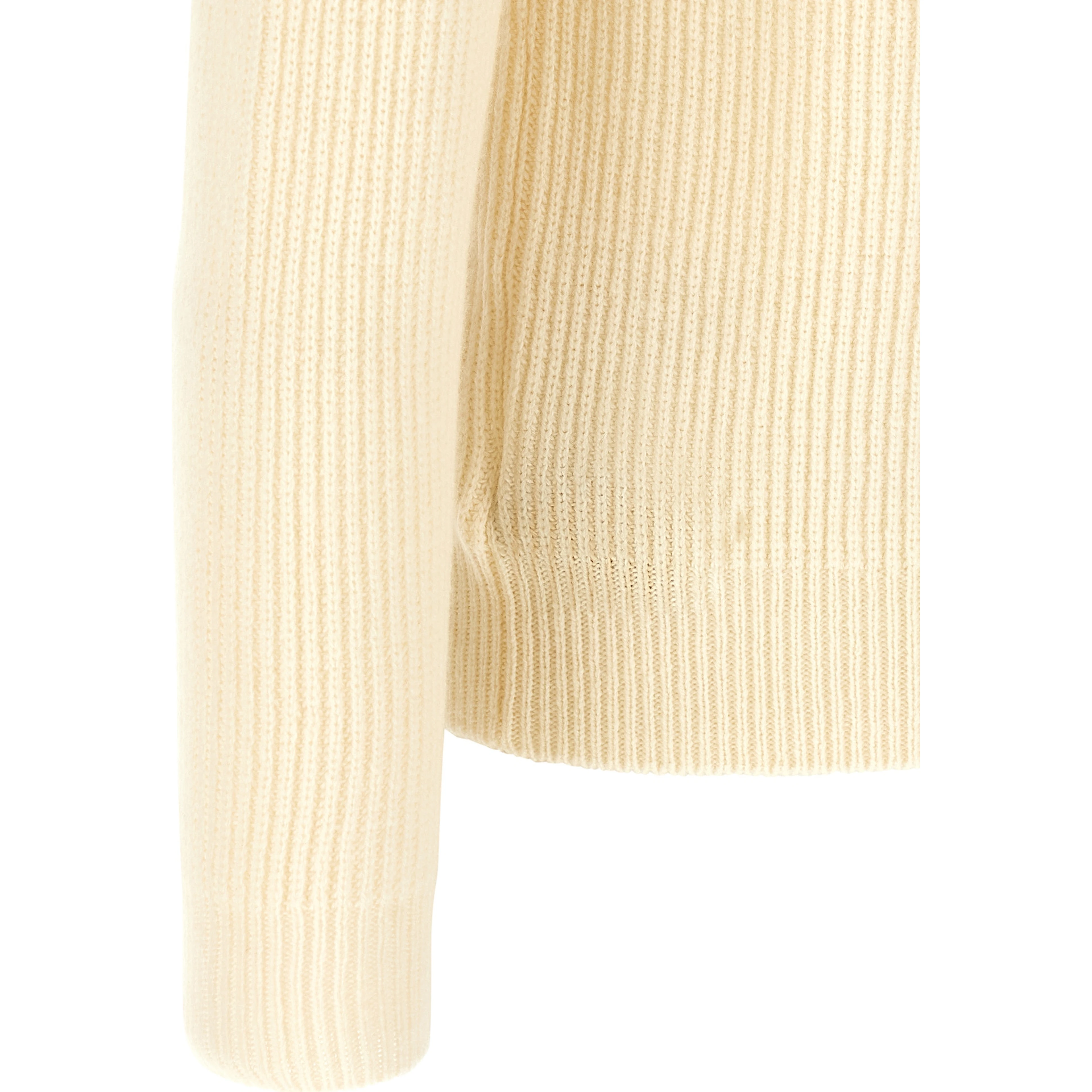 White Virgin Wool Cardigan