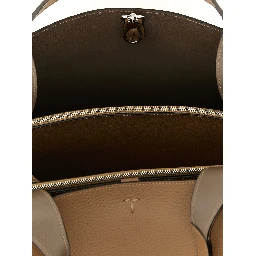 Brown Calfskin Tote Bag