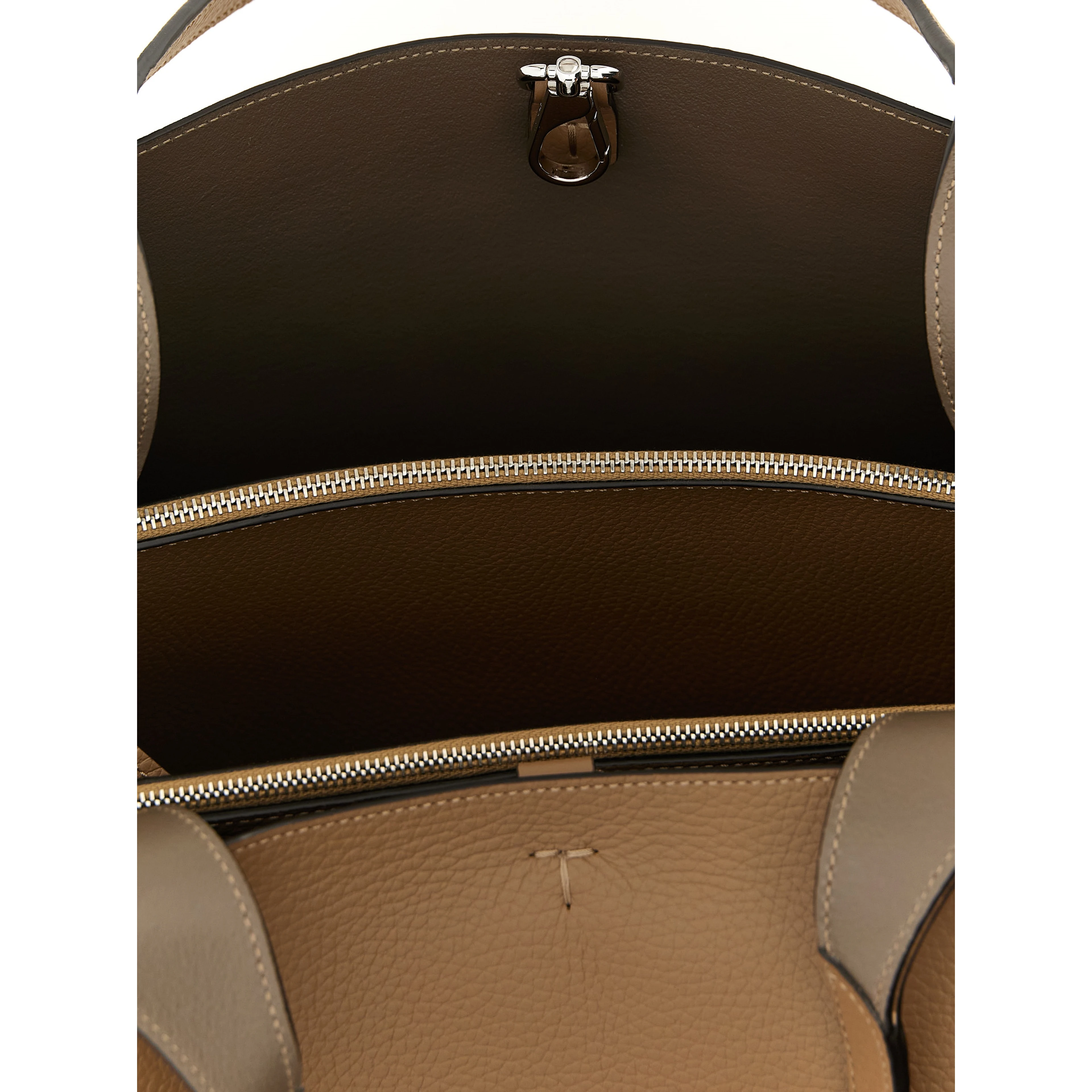 Brown Calfskin Tote Bag