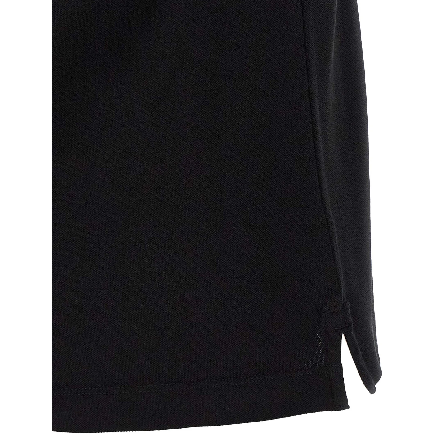Black Cotton Polo Shirt