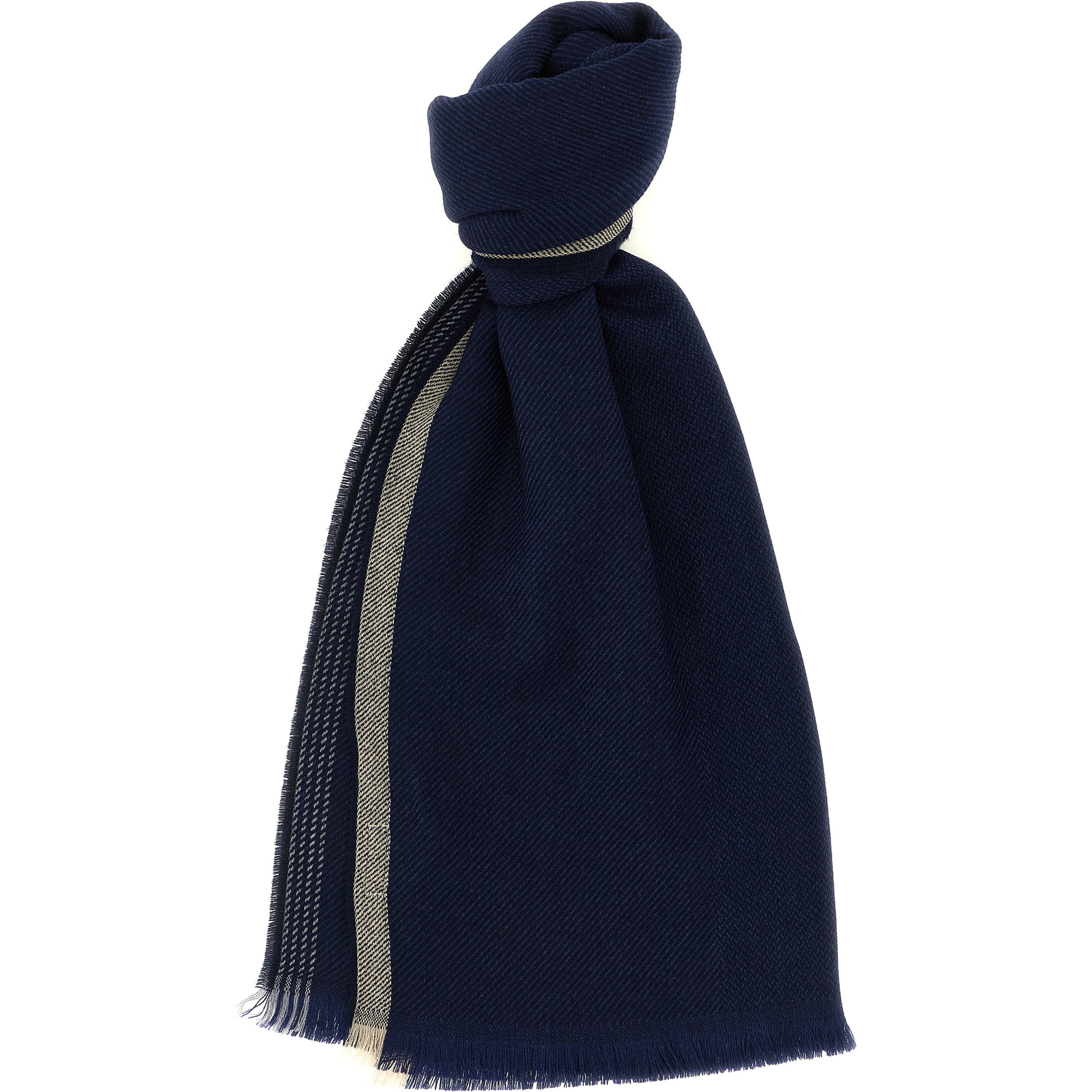 Blue Wool Scarf
