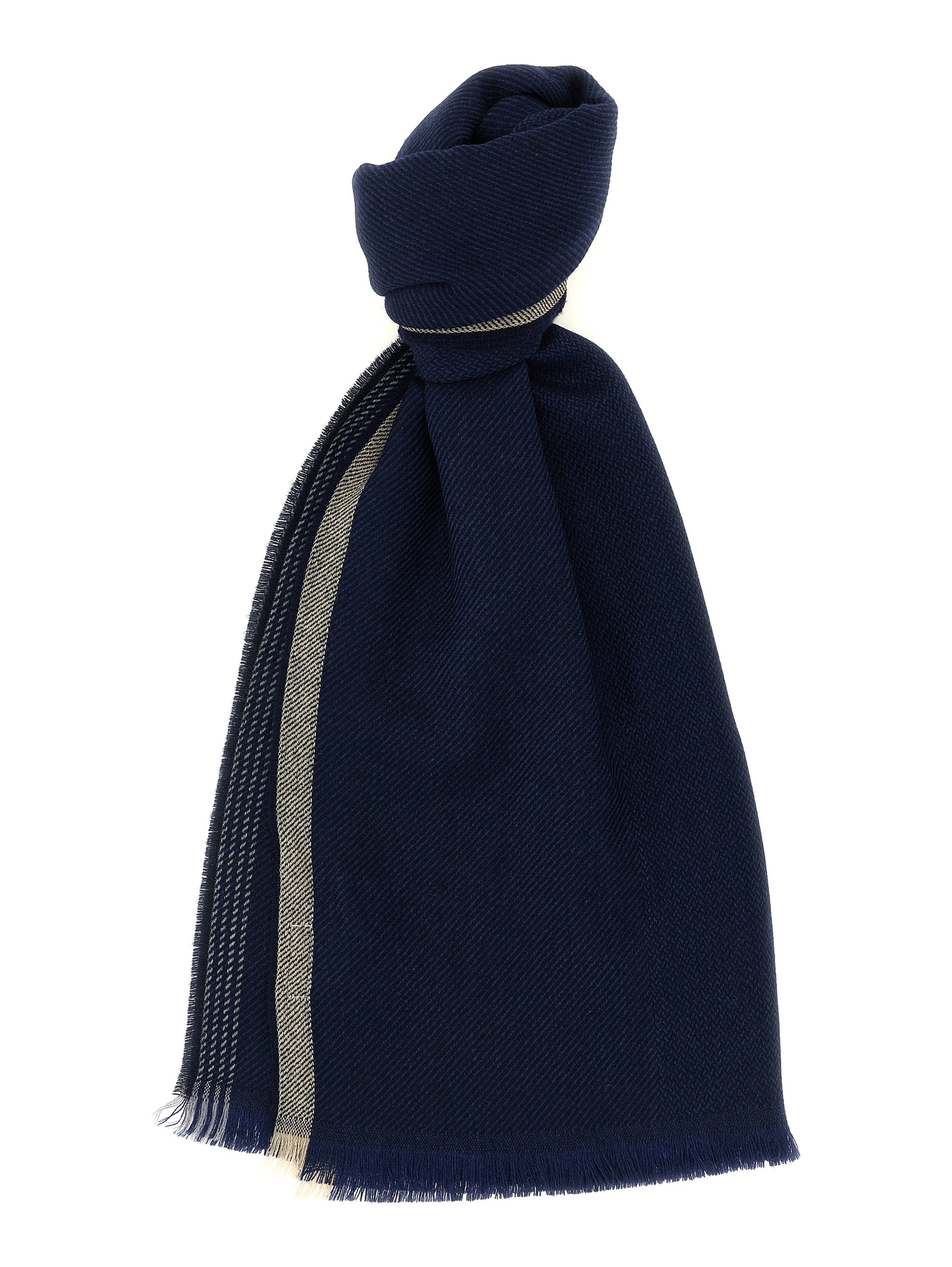 Blue Wool Scarf