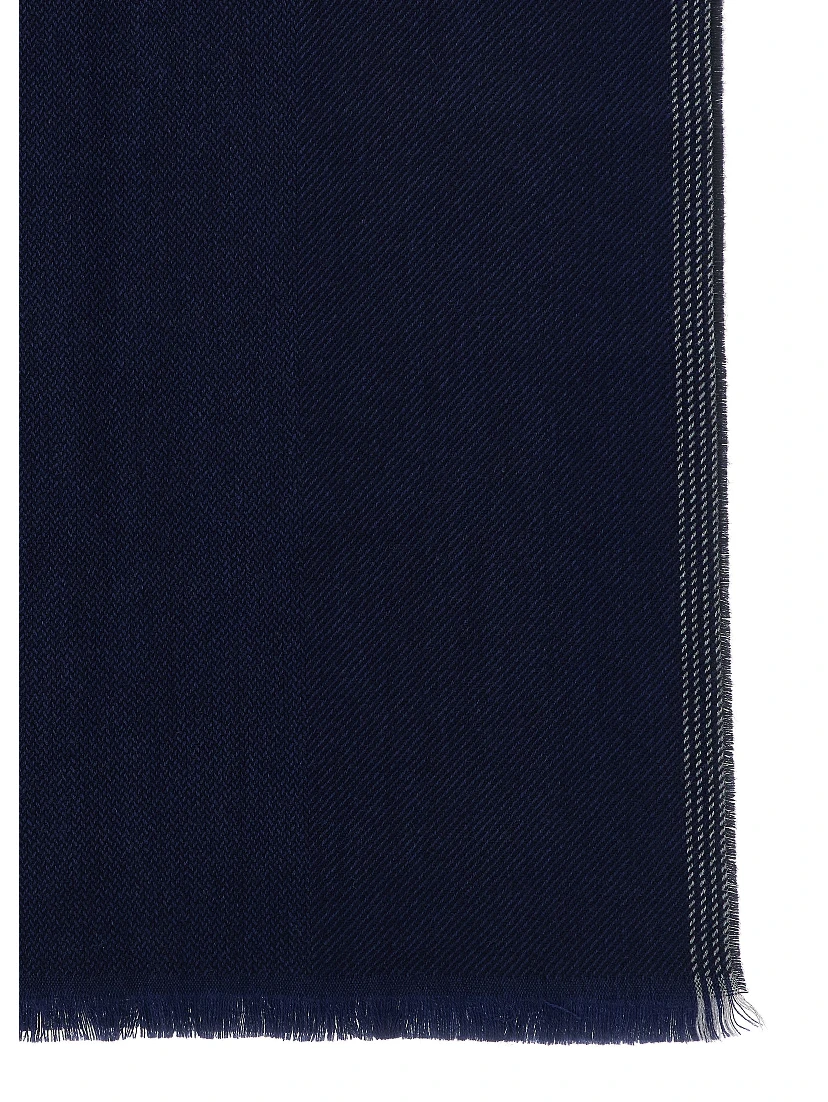 Blue Wool Scarf