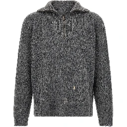 Gray Linen Cardigan