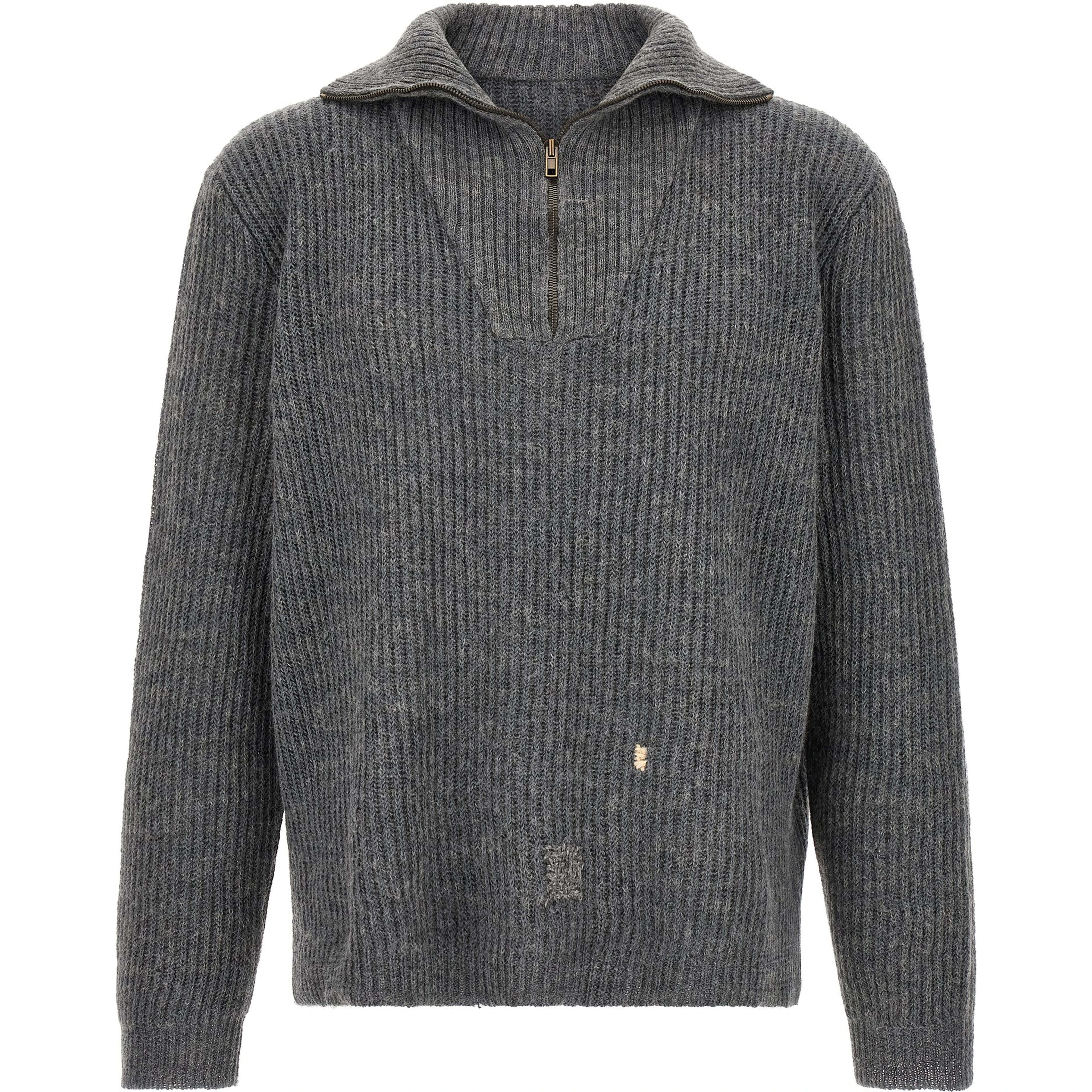 Gray Linen Cardigan