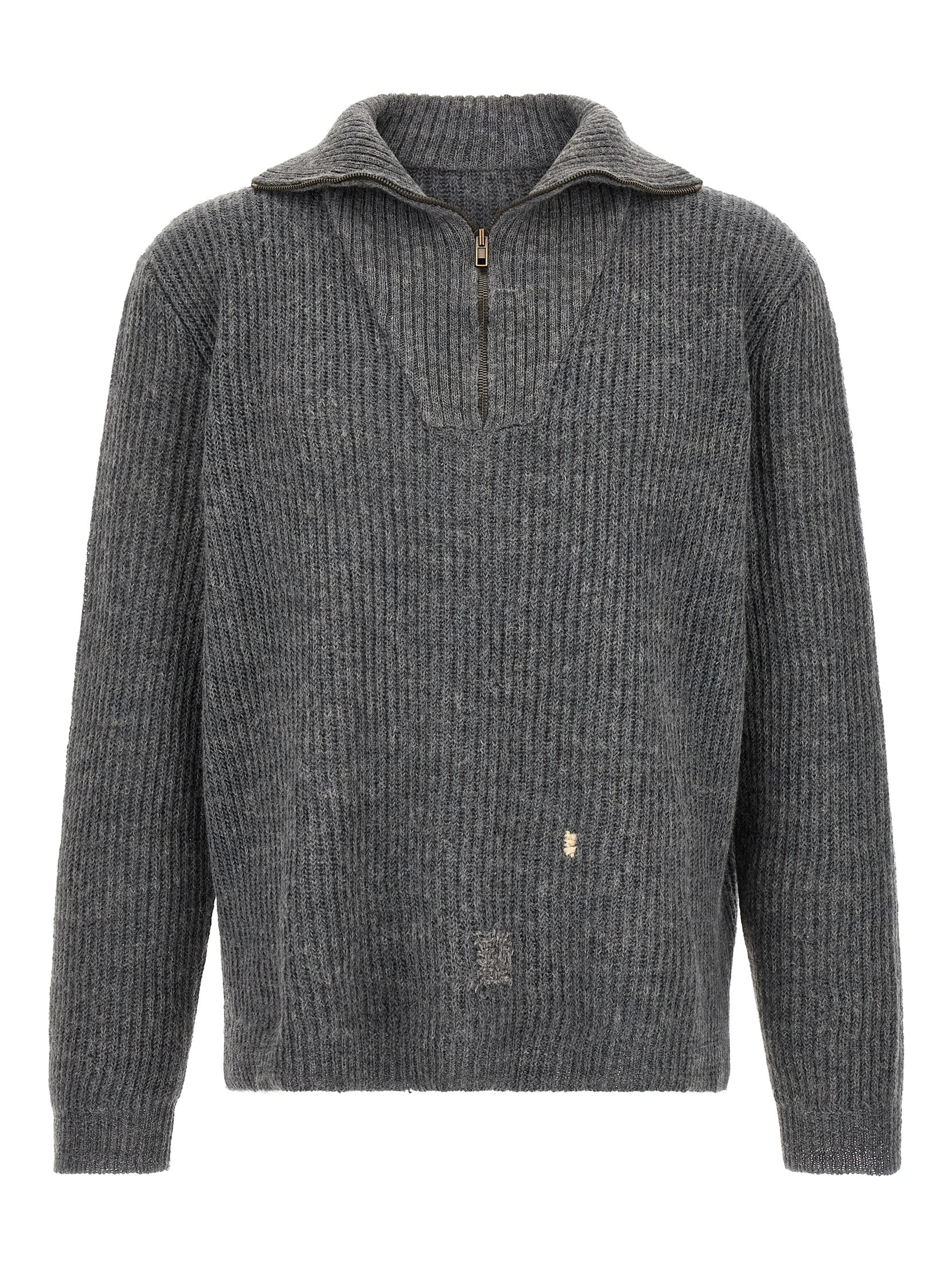 Gray Linen Cardigan