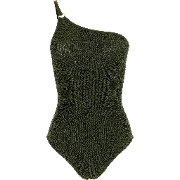 Bicolor Polyamide One-Piece Swimsuit