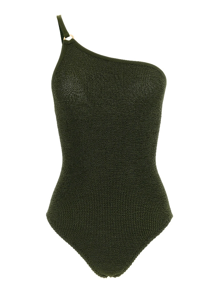 Bicolor Polyamide One-Piece Swimsuit