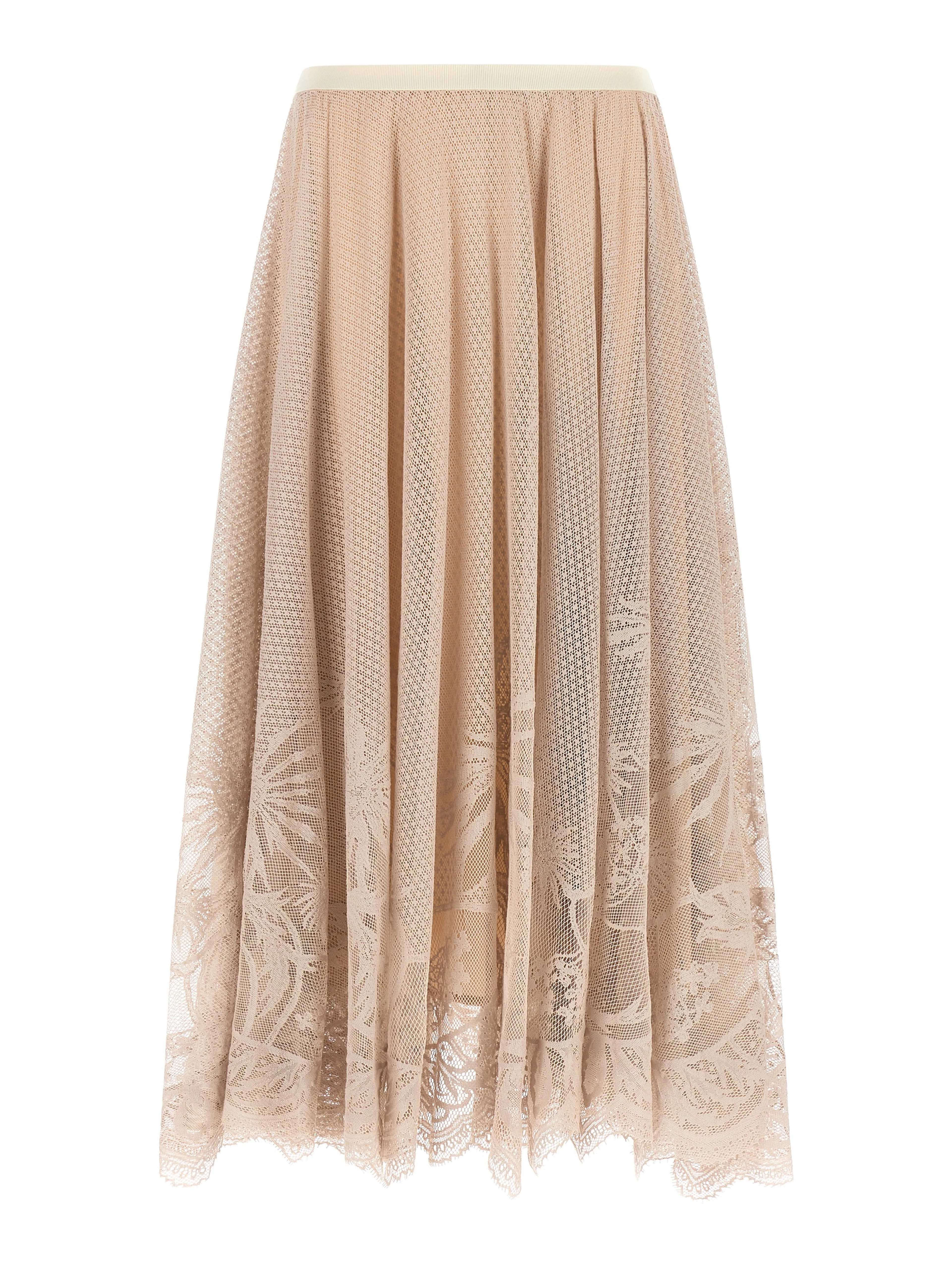 Multicolor Cotton Midi Skirt