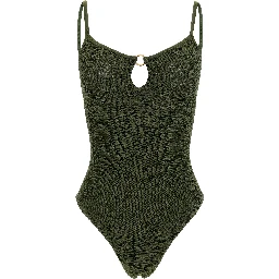 Bicolor Polyamide One-Piece Swimsuit