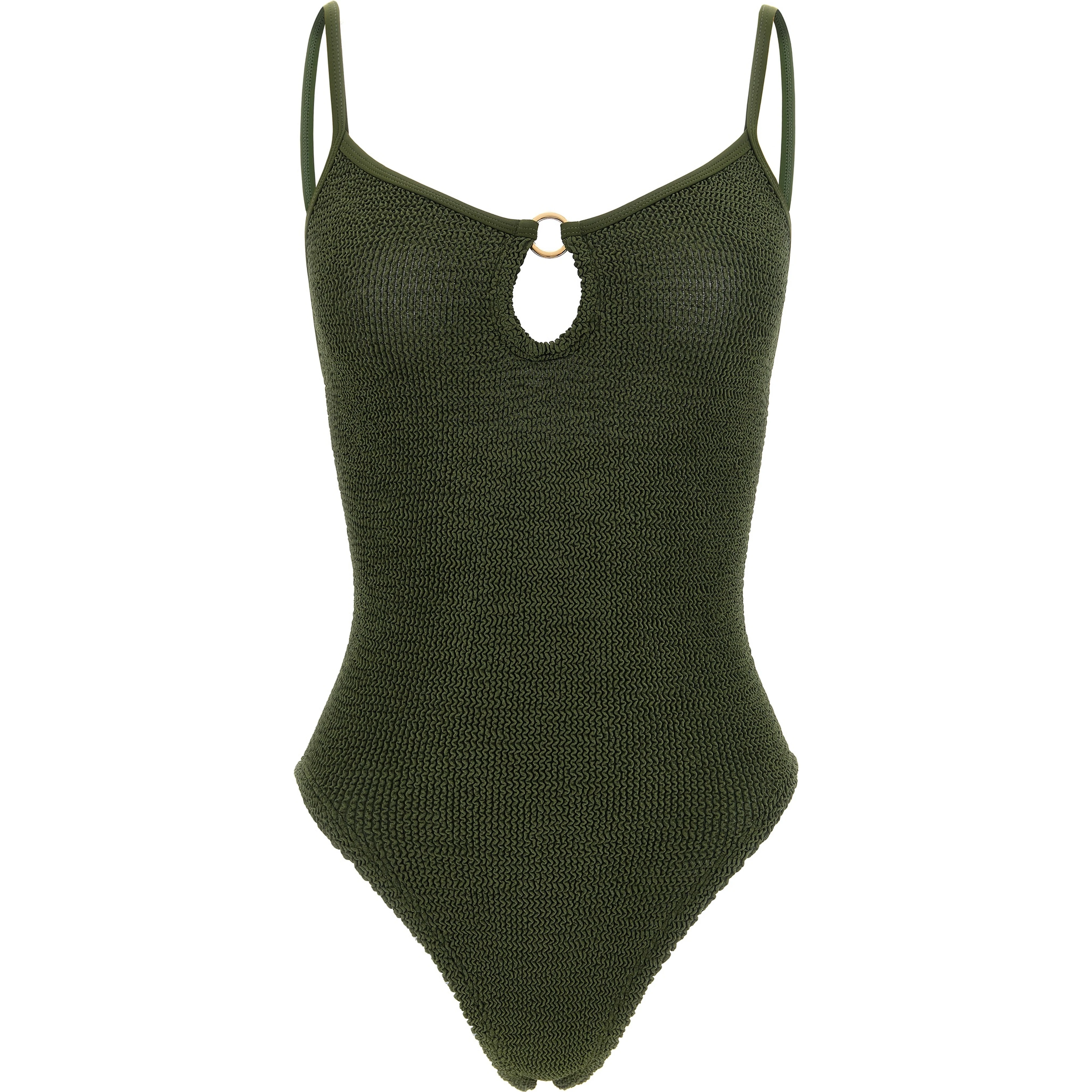 Bicolor Polyamide One-Piece Swimsuit