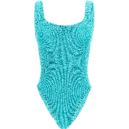 Blue Polyamide One-Piece Swimsuit