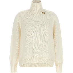 White Virgin Wool Cardigan