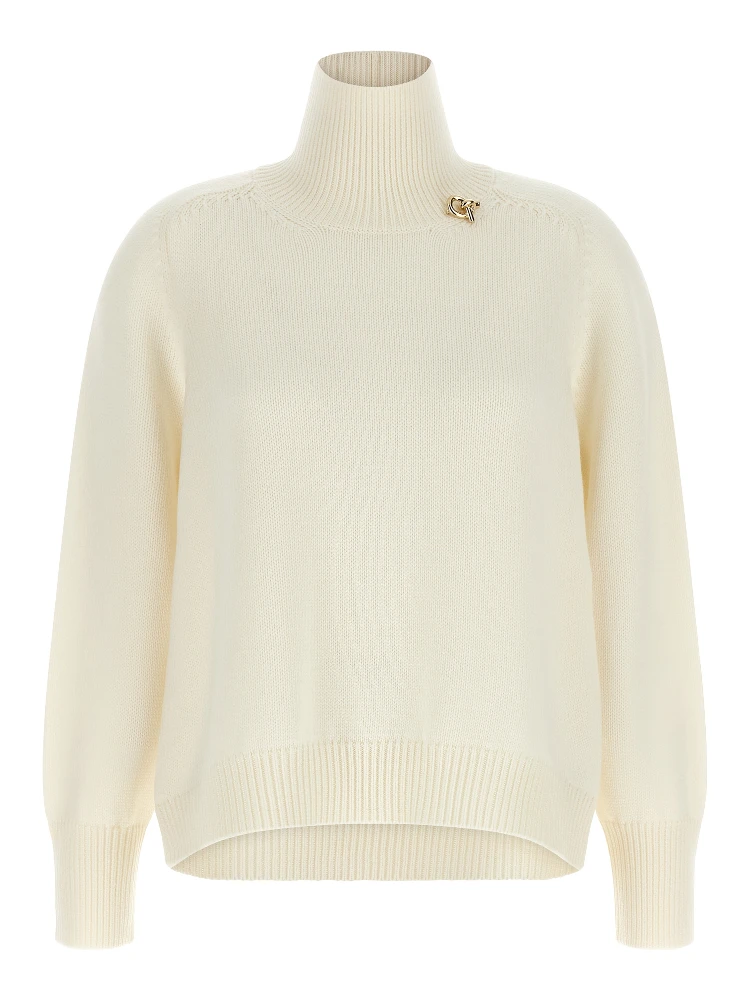 White Virgin Wool Cardigan