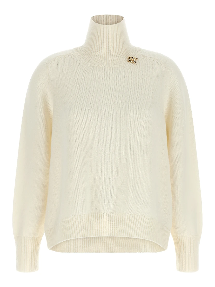 White Virgin Wool Cardigan