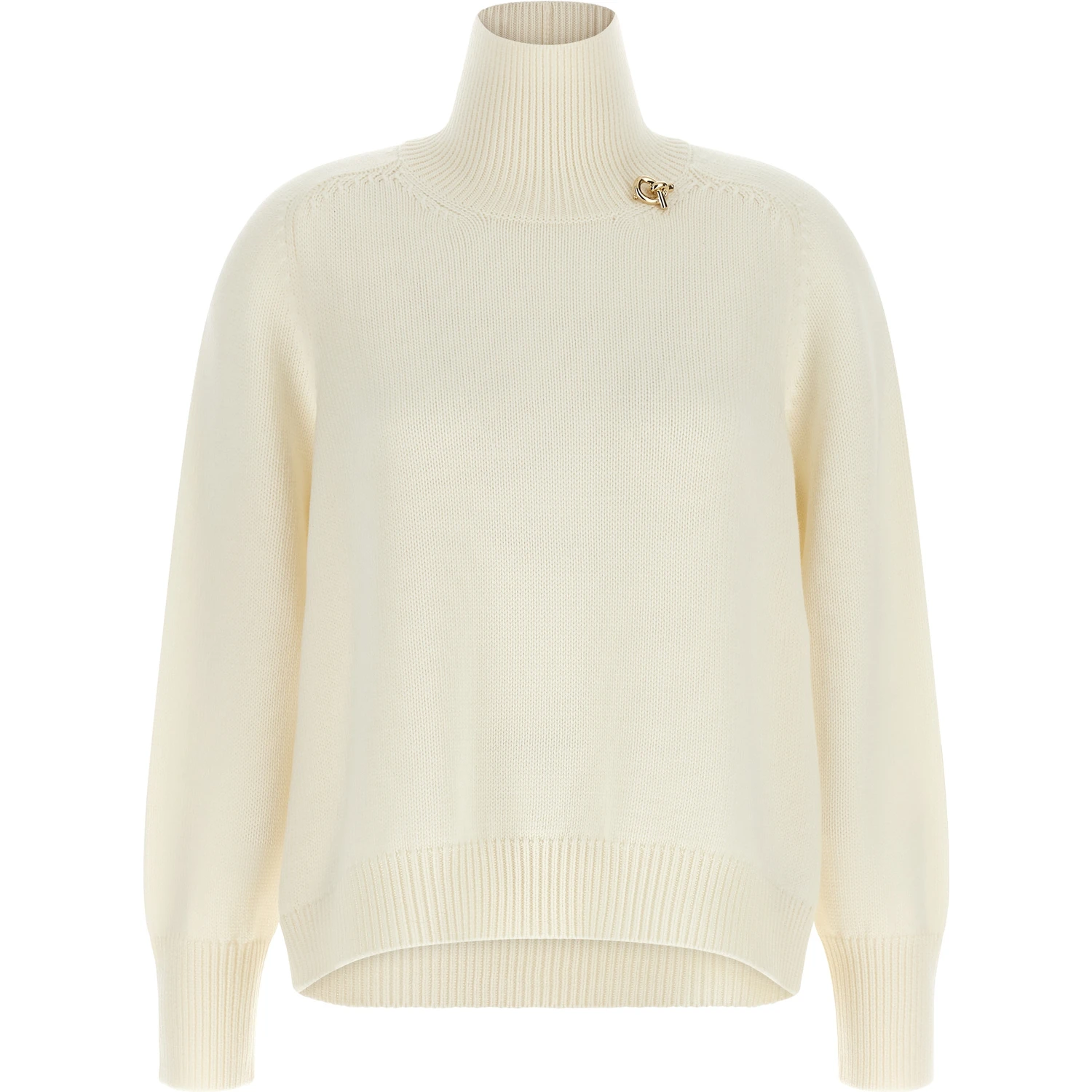 White Virgin Wool Cardigan