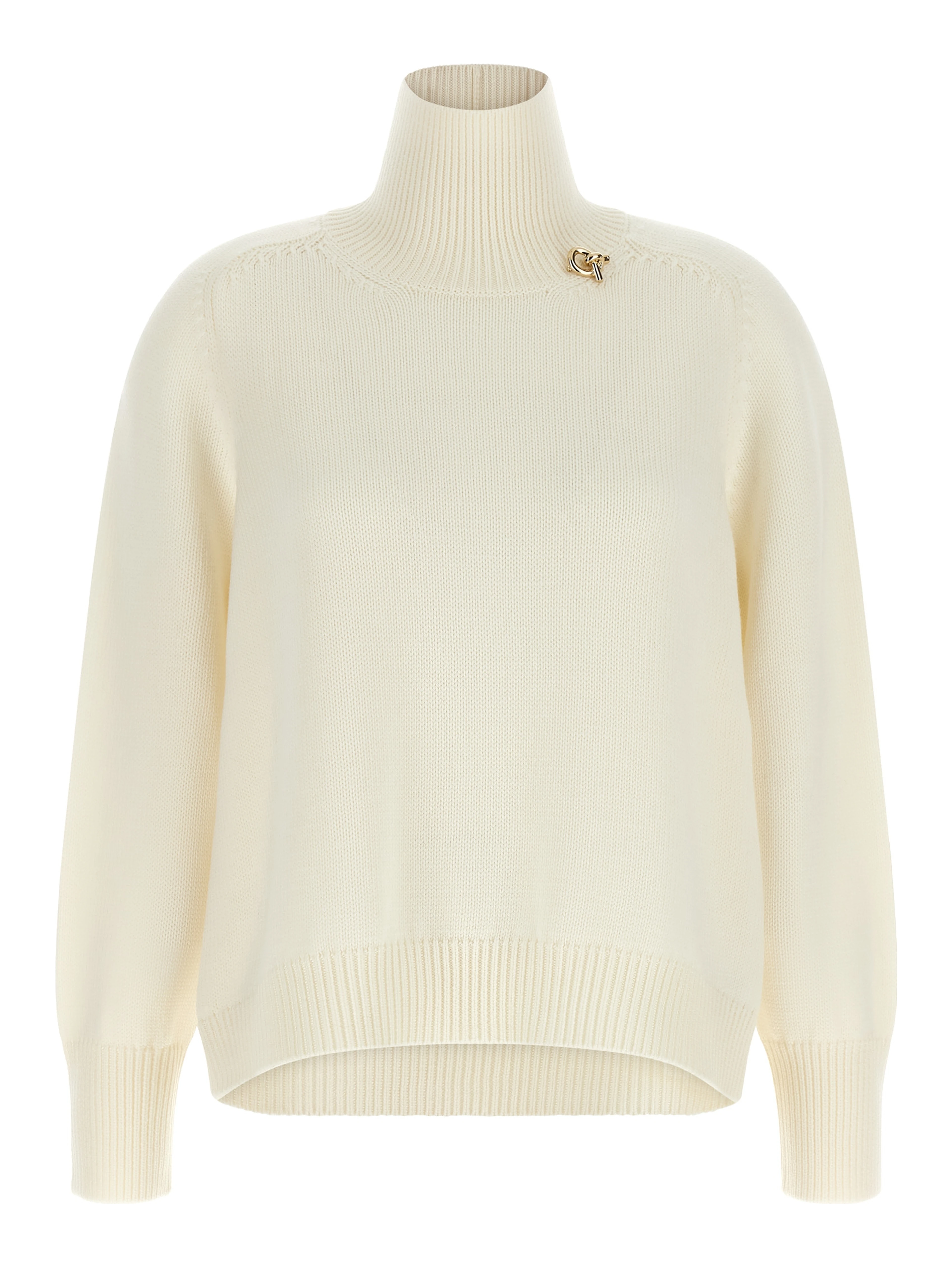 White Virgin Wool Cardigan