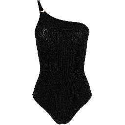Black Polyamide One-Piece Swimsuit