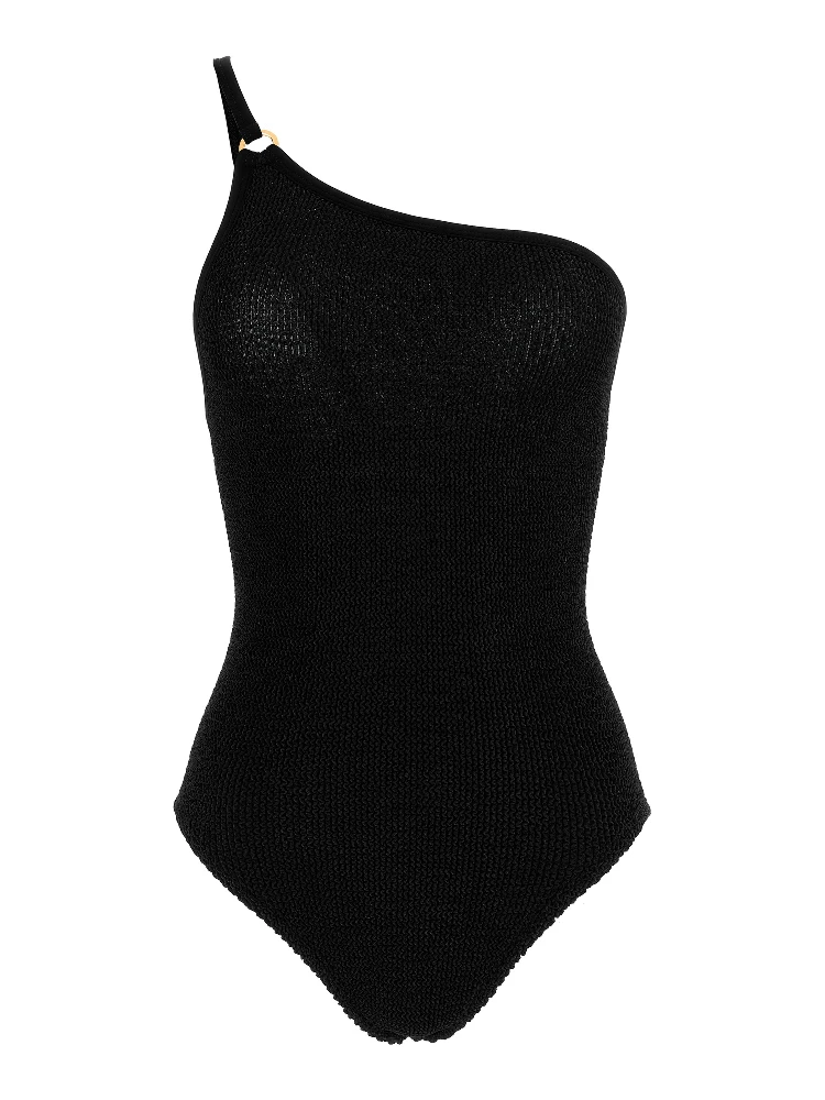 Black Polyamide One-Piece Swimsuit