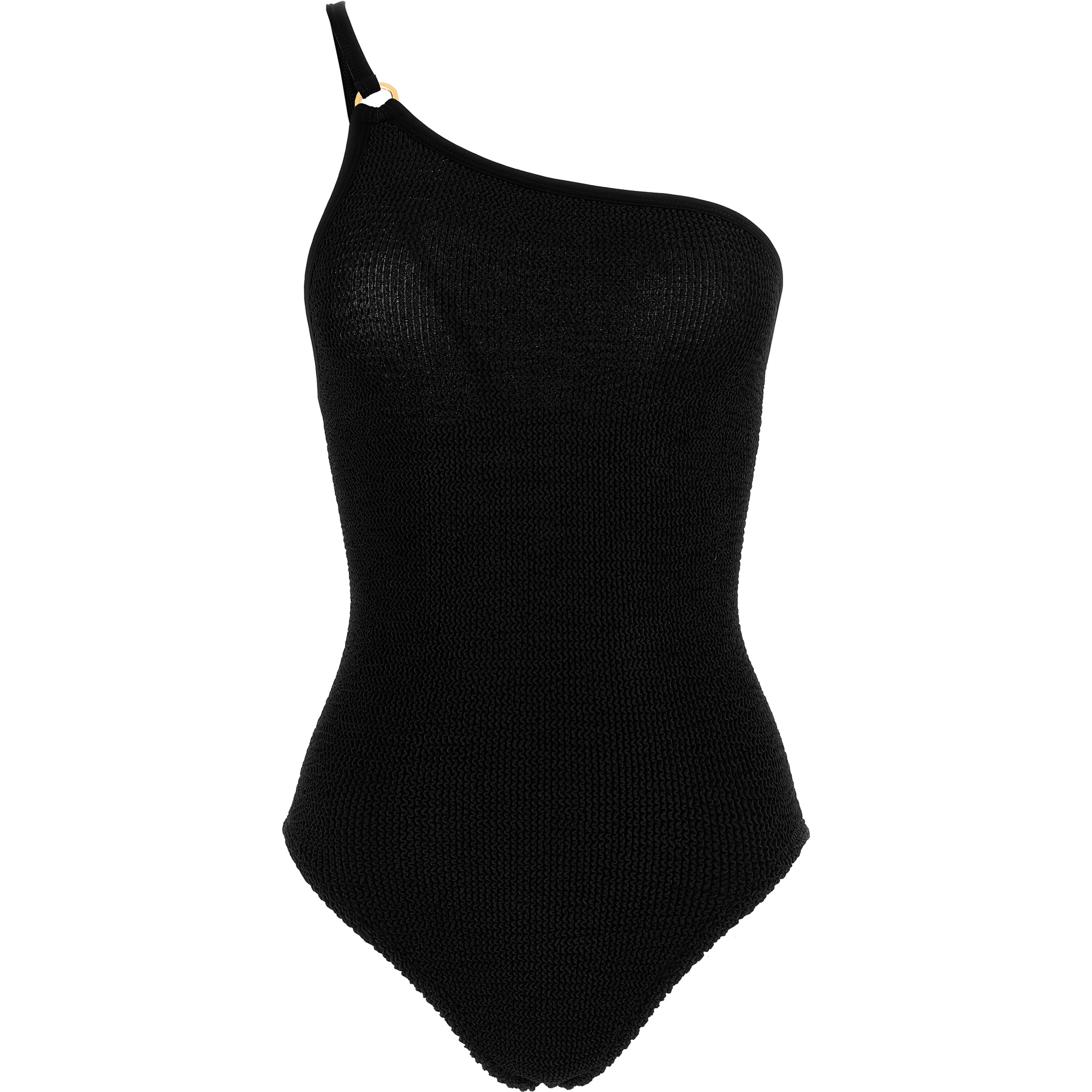 Black Polyamide One-Piece Swimsuit