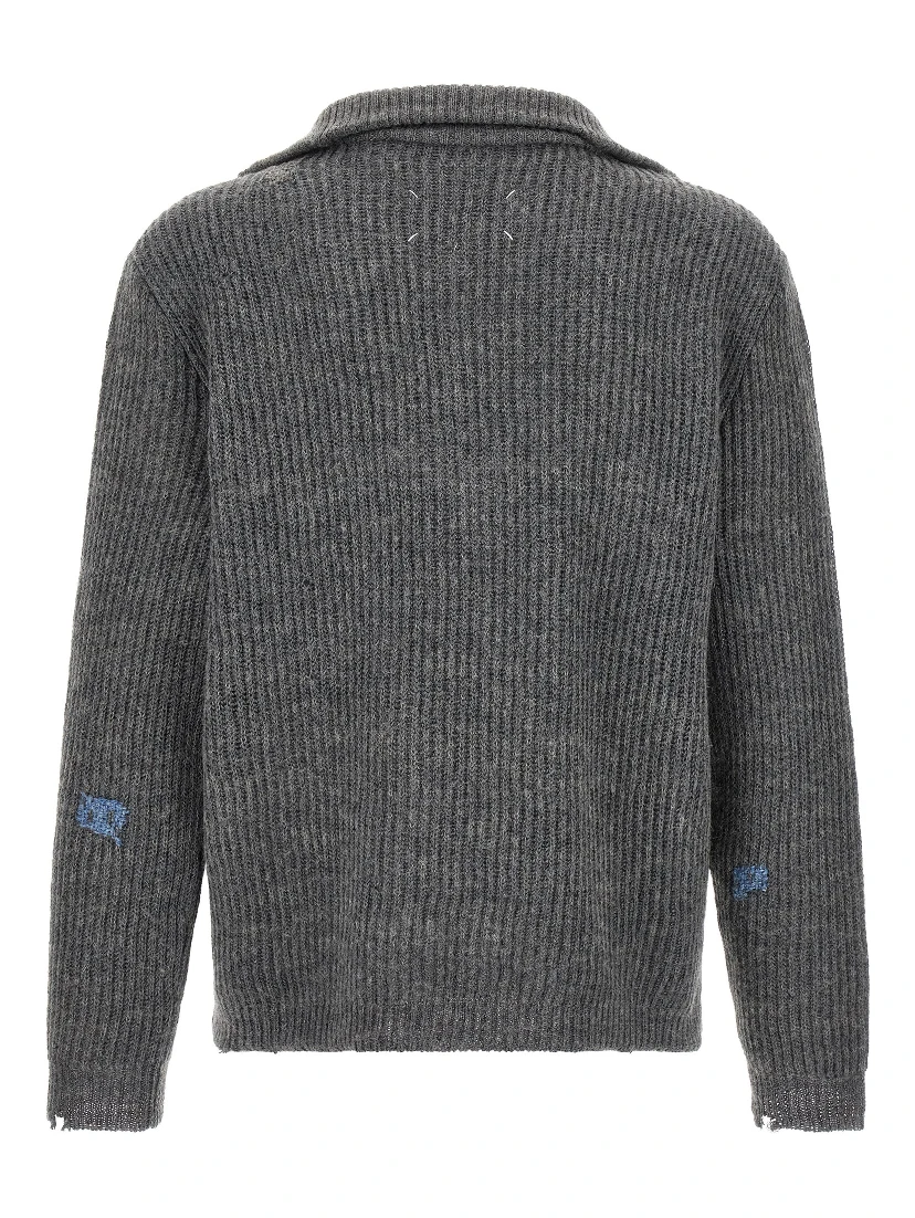 Gray Linen Cardigan