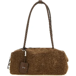 Brown Calfskin Shoulder Bag