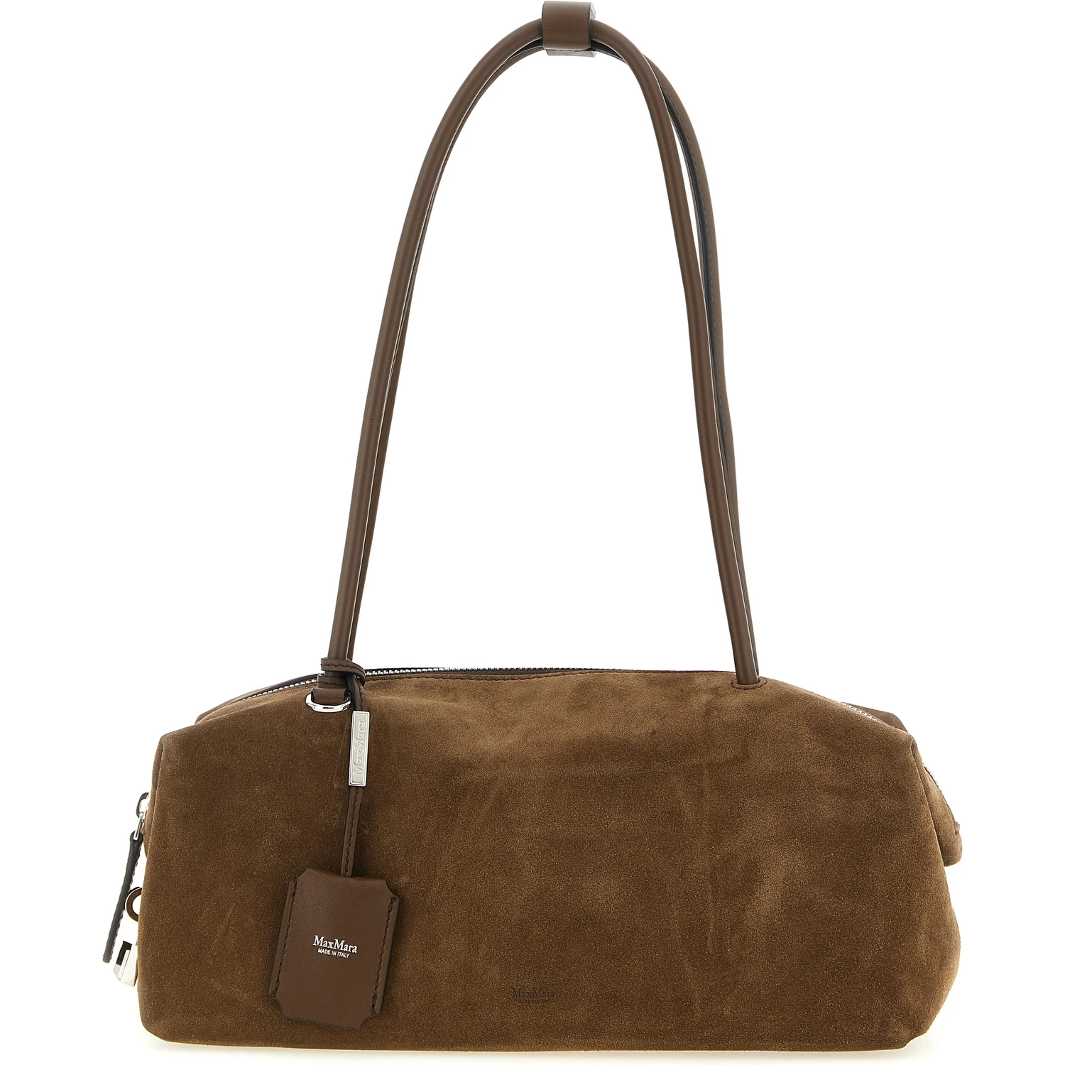 Brown Calfskin Shoulder Bag