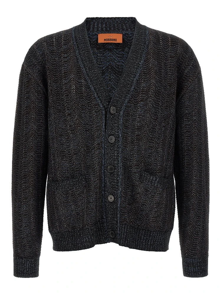 Multicolor Viscose Cardigan