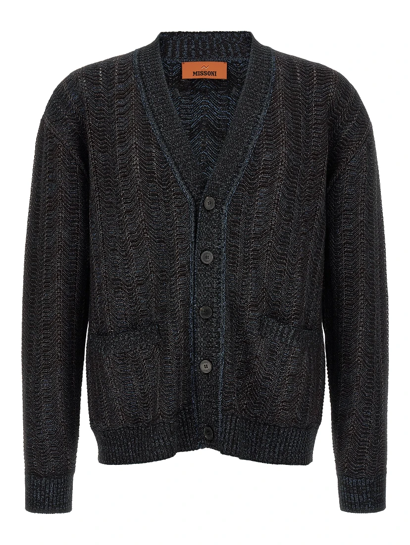 Multicolor Viscose Cardigan