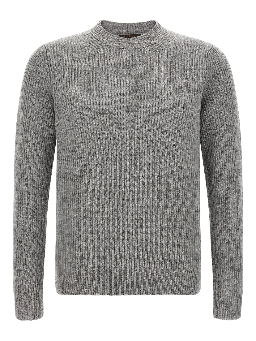 Gray Virgin Wool Cardigan