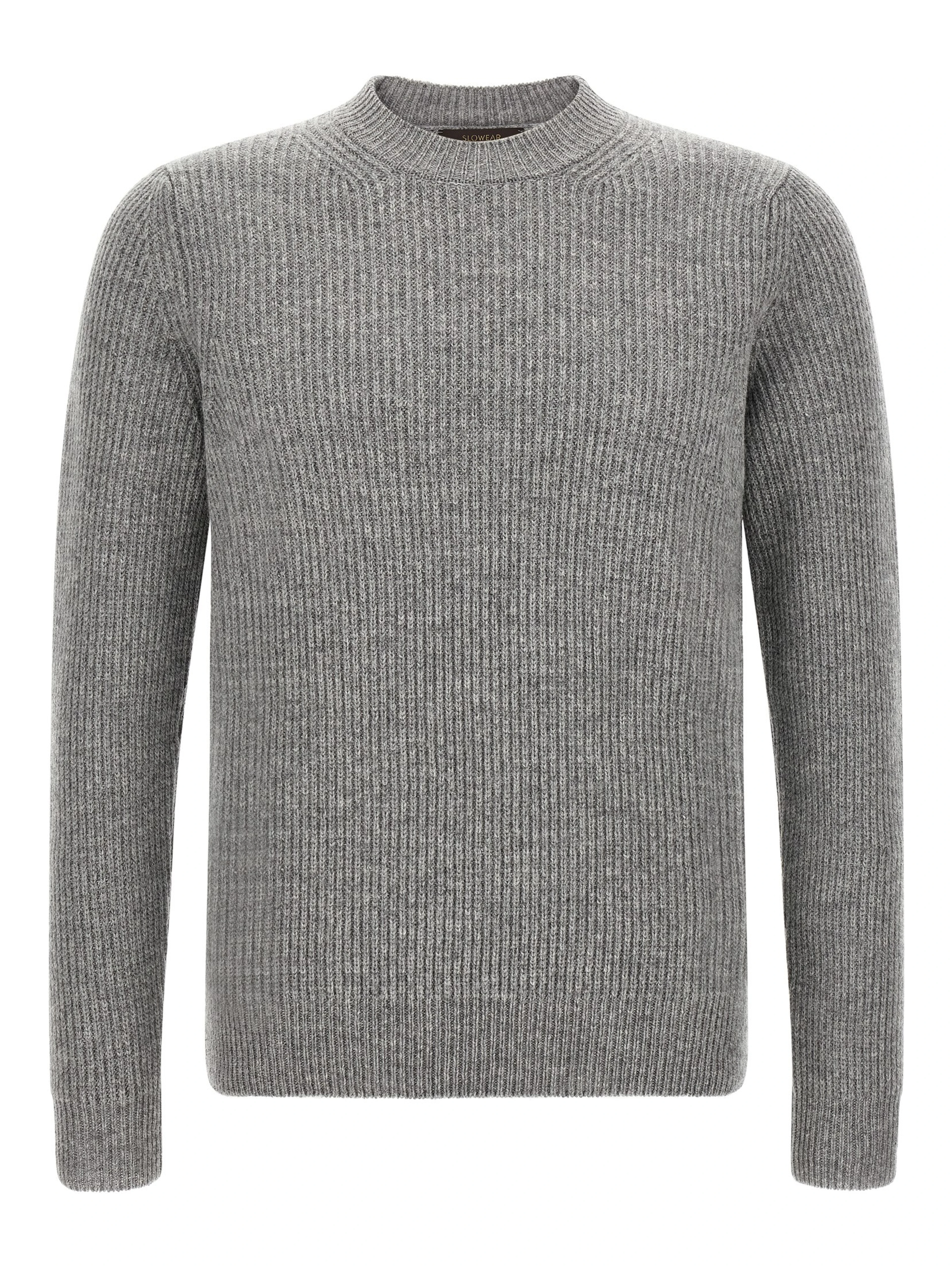 Gray Virgin Wool Cardigan