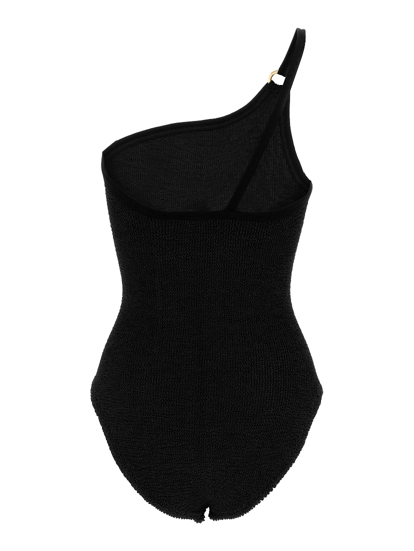 Black Polyamide One-Piece Swimsuit