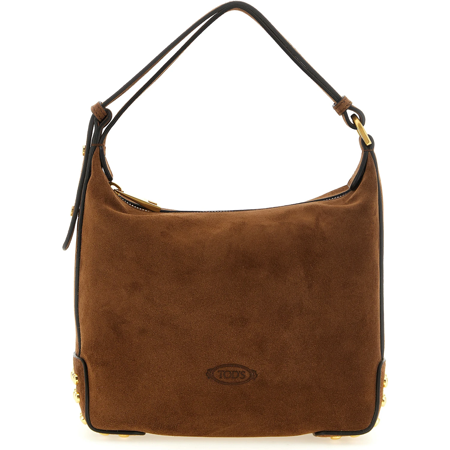 Brown Calfskin Shoulder Bag