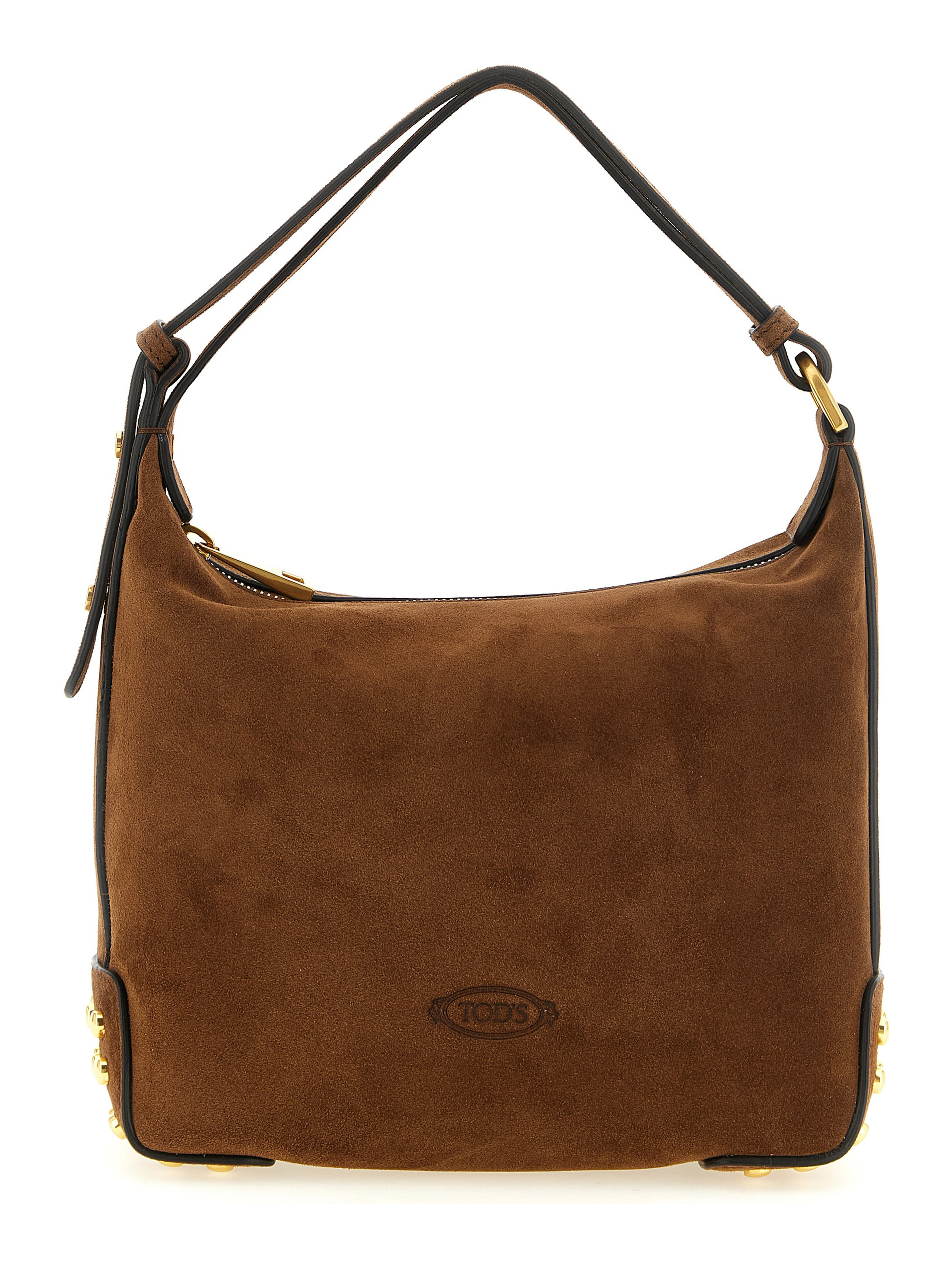 Brown Calfskin Shoulder Bag