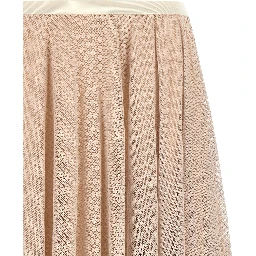 Multicolor Cotton Midi Skirt