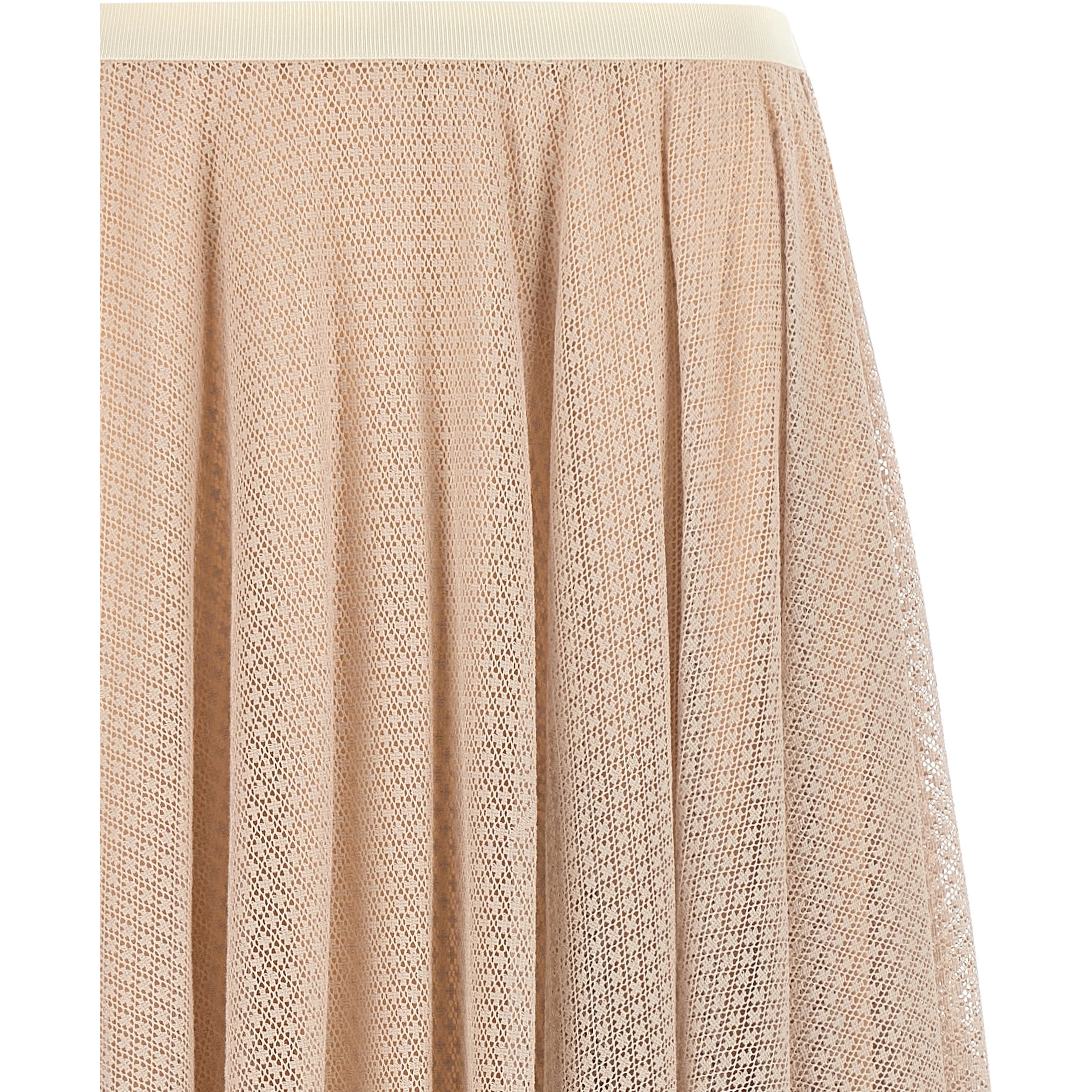 Multicolor Cotton Midi Skirt