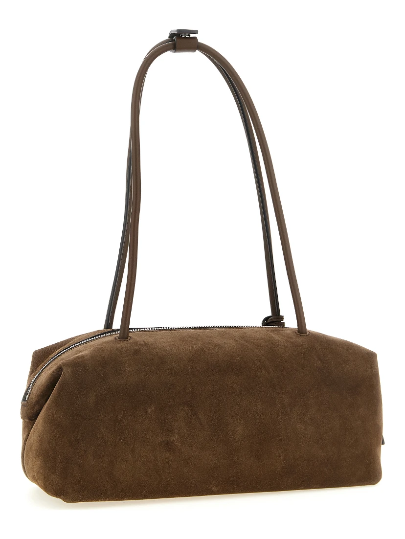Brown Calfskin Shoulder Bag
