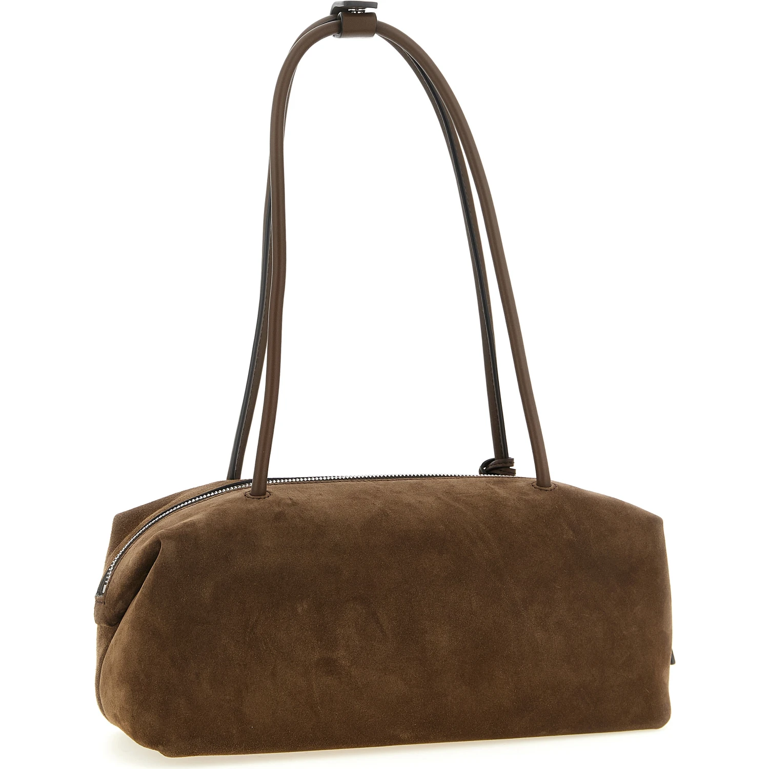 Brown Calfskin Shoulder Bag