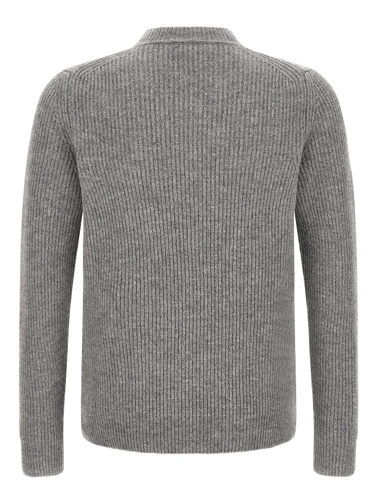Gray Virgin Wool Cardigan alternative