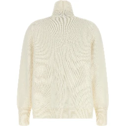White Virgin Wool Cardigan