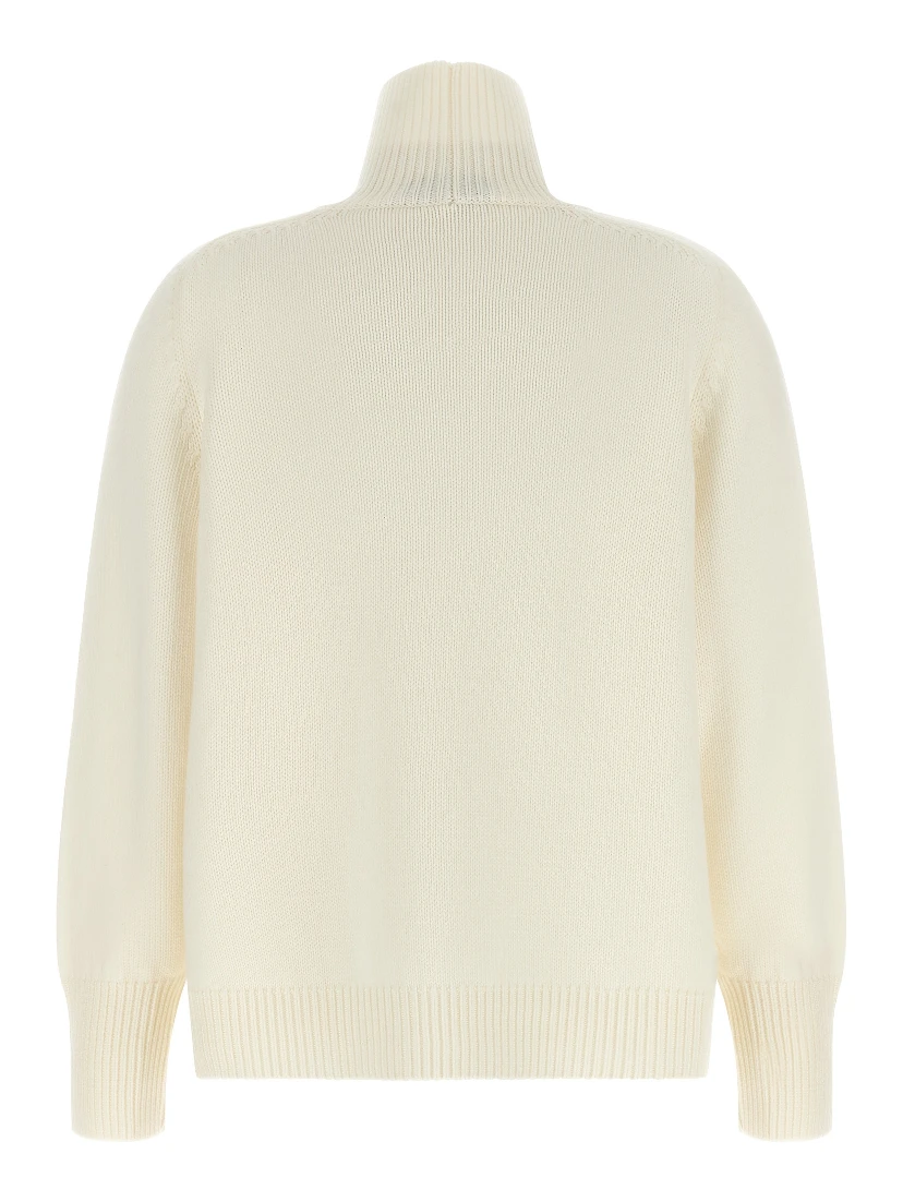 White Virgin Wool Cardigan