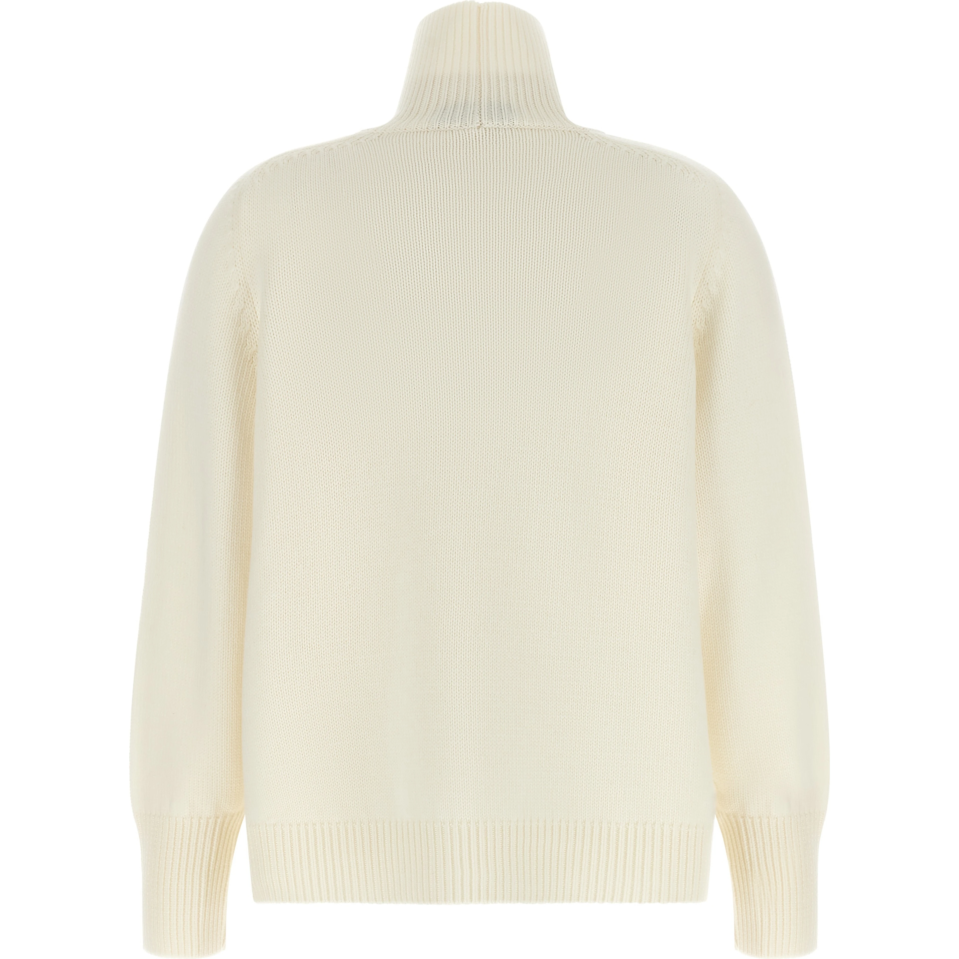 White Virgin Wool Cardigan